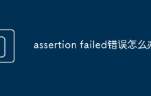 assertion failed错误怎么办
