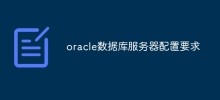 oracle数据库服务器配置要求
