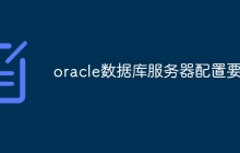 oracle数据库服务器配置要求