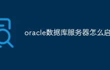 oracle数据库服务器怎么启动