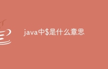 java中$是什么意思