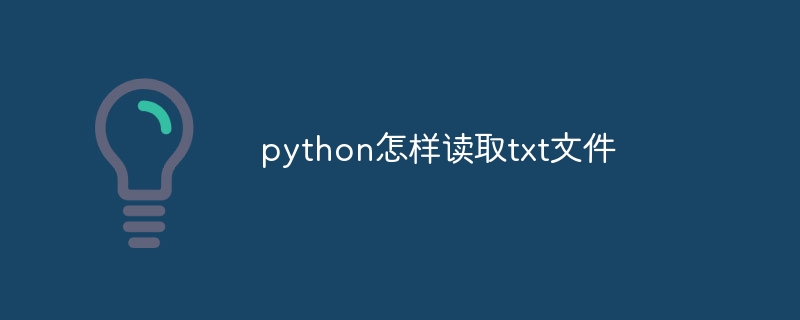 python怎样读取txt文件