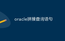 oracle拼接查询语句