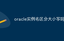 oracle实例名区分大小写吗