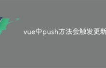 vue中push方法会触发更新吗