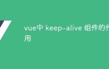 vue中 keep-alive 组件的作用