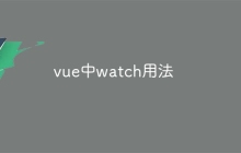 vue中watch用法