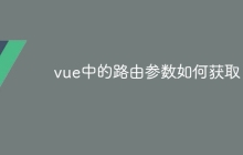 vue中的路由参数如何获取
