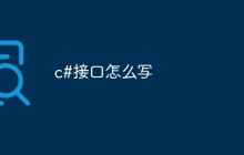 c#接口怎么写