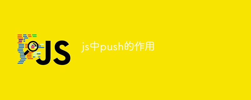 js中push的作用