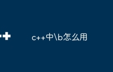 c++中\b怎么用