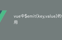 vue中$emit(key,value)的作用