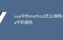 vue中的method怎么调用data中的颜色