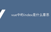 vue中的index是什么意思