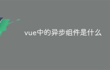 vue中的异步组件是什么
