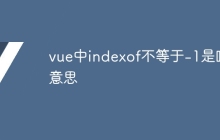 vue中indexof不等于-1是啥意思