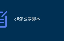c#怎么写脚本