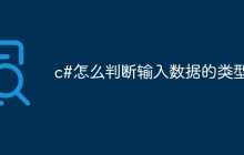 c#怎么判断输入数据的类型