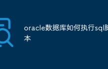 oracle数据库如何执行sql脚本