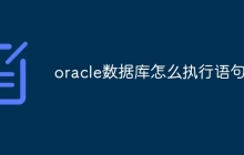 oracle数据库怎么执行语句