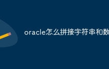 oracle怎么拼接字符串和数字