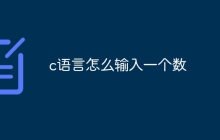 c语言怎么输入一个数