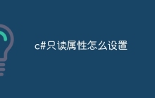 c#只读属性怎么设置
