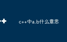 c++中a.b什么意思