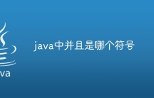 java中并且是哪个符号