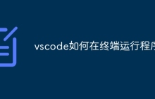vscode如何在终端运行程序