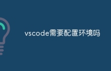 vscode需要配置环境吗