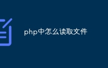 php中怎么读取文件