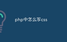 php中怎么写css