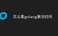 怎么看golang激活时间