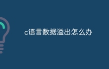 c语言数据溢出怎么办