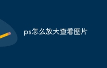 ps怎么放大查看图片