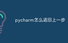 pycharm怎么返回上一步