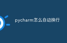 pycharm怎么自动换行