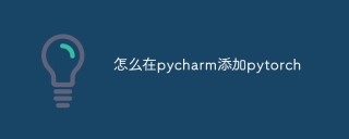 怎么在pycharm添加pytorch