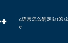 c语言怎么确定list的size