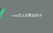 vue怎么设置选项卡