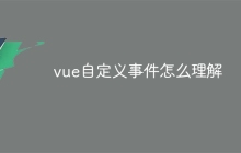 vue自定义事件怎么理解