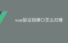 vue验证码接口怎么对接
