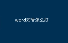 word对号怎么打