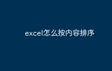 excel怎么按内容排序
