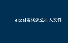 excel表格怎么插入文件