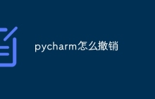 pycharm怎么撤销