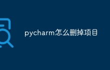 pycharm怎么删掉项目