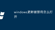 windows更新被禁用怎么打开