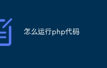 怎么运行php代码